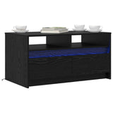 Coffee Table Black Oak 90 x 50 x 45 cm Engineered Wood 8004684
