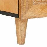 TV Cabinet with Drawer 100 x 33 x 46 cm Solid Mango Wood 4018098