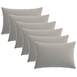 Cushion with Pillow HEERLEN 6 pcs Grey Polyester 925108