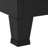 Storage Chest Black Steel Standard Storage Chest Rectangular 145356