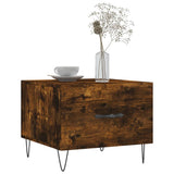 Coffee Tables 2 pcs Smoked Oak 50x50x40 cm Engineered Wood 829391