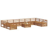 Sofa Sets 11 pcs Natural Solid Acacia Wood 3374264