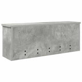 Wall-Mounted Coat Rack with Shelf Concrete Grey 80 x 20 x 30 cm 874342