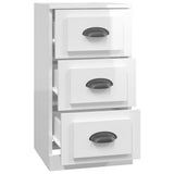 Sideboard High Gloss White 36x35,5x67,5 cm Engineered Wood 816218