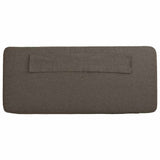 Upholstered Headboard Brown and Taupe 200 cm Solid Pine Wood 880051
