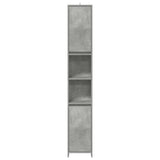 Bathroom Cabinet Concrete Grey 30x30x183.5 cm Engineered Wood 856063