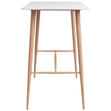 7 Piece Bar Set White and Grey 3057450