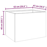 Planter 62x47x46 cm Corten Steel 821558