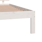 Bed Frame without Mattress White 120x190cm Small Double 810466