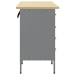 Work Cabinet with Drawer 3 pcs Red and Grey 150 x 55 x 85 cm 3321369