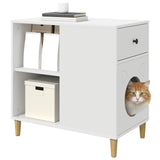 Cat House White 72 x 42.5 x 70 cm Engineered Wood 8000680