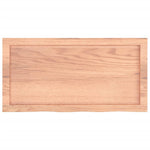 Table Top Light Brown 80x40x cm Treated Solid Wood Oak 3156355