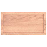 Table Top Light Brown 80x40x cm Treated Solid Wood Oak 3156355