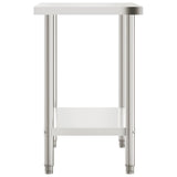Kitchen Work Table 110x55x85 cm Stainless Steel 376455
