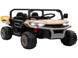 12V 2 Seater Kids Electric Ride-On Car with Electric Bucket, Remote Control - Yellow T3398P422392