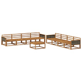 Outdoor Sofa Set 9 pcs Natural Solid Acacia Wood 3382437