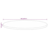 Table Top 90x2.5 cm Round Solid Wood Mango 370068