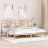 Bed Frame without Mattress 200x200 cm Solid Wood 3105425
