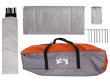 Camping Tent with Rainfly Water-resistant Dome Grey and Orange 42028527