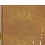 Garden Gate 100x150 cm Corten Steel Grass Design 153175