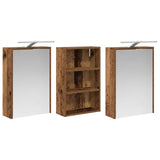 Bathroom Cabinet Set 3 pcs 126 x 16 x 62.5 cm Engineered wood 3403838