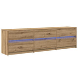 TV Units 2 pcs Artisan Oak 180 x 34 x 50 cm Engineered Wood 3385629