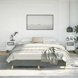Bed Frame without Mattress Dark Grey California King Fabric 347213