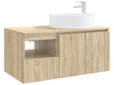 Bathroom Furniture Set 2 pcs Sonoma Oak Engineered Wood 3404106