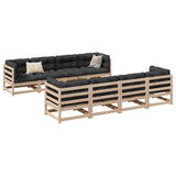 9 Piece Garden Sofa Set Solid Wood Pine 3299353