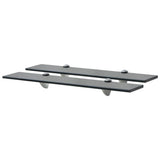 Floating Shelves 2 pcs Glass 60x10 cm 8 mm 3051505