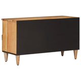 TV Cabinet with Drawer Natural 80 x 33 x 46 cm Solid Mango Wood 4018277