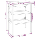 Washbasin Frame With Basin White Powder-coated iron frame Medium 3101374