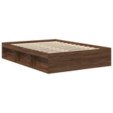 Bed Frame without Mattress Brown Oak 120x200 cm 3203858