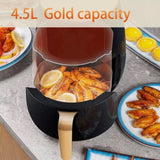 ZNTS 4.5L Air Fryer Digital Kitchen Oven Oil Free Low Fat Healthy Frying Cooker UK 26895800