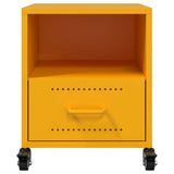 Bedside Cabinets 2 pcs Mustard Yellow 36x39x43.5 cm Steel 846711