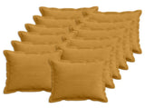 Cushion Cover 12 pcs HOUTEN Yellow 40 x 40 cm Corduroy 916812