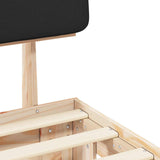 Bed Frame with Upholstered Headboard Black 180 x 200 cm 3398081