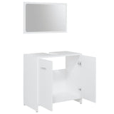 3 Piece Bathroom Furniture Set White Engineered Wood 3056907