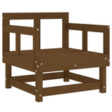 Garden Chairs 2 pcs Honey Brown Solid Wood Pine 825390
