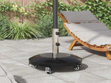 Granite Parasol Base with Wheels for 40-50 mm Pole 29 kg Black 42034377