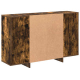 Sideboard Smoked Oak 120x30x75 cm Engineered Wood 813065