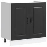 Kitchen Cabinet with Door Kalmar 2 pcs Black 80 x 46 x 81.5 cm 3315002