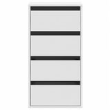 Corner Chest of Drawers White 40x41x76 cm Engineered Wood 852861