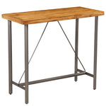 ZNTS Bar Table Solid Reclaimed Teak 120x58x106 cm 245804