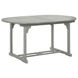 Dining Table Grey Solid acacia wood with grey wash finish Medium 47277
