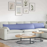 Sofa Pillows 2 pcs Jeans Blue 200 x 40 cm Fabric 42013882