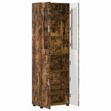 Highboard FLORIN Smoked Oak 60 x 35 x 182 cm Engineered Wood 3397919