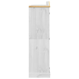 Wardrobe Corona White 194x52x186 cm Solid Wood Pine 4012163
