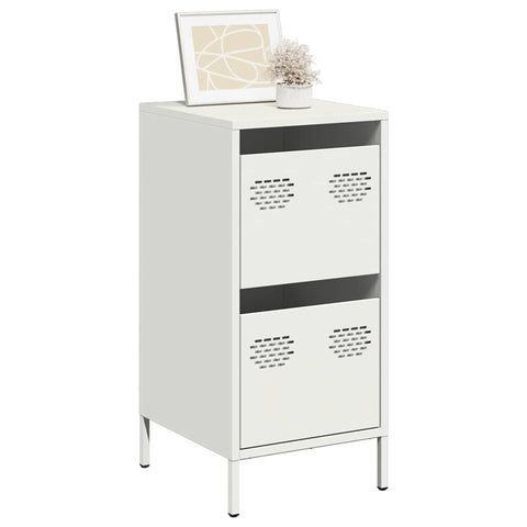 ZNTS Sideboard White 35x39x73.5 cm Cold-rolled Steel 851399