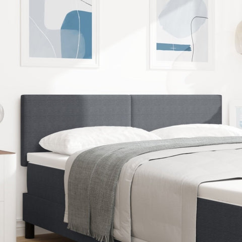 ZNTS LED Headboard Simple Look Dark Grey 80 cm Corduroy Fabric 3338030